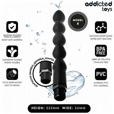 ADDICTED TOYS - ANAL CLEANER WITH UNIVERSAL ADAPTER MODEL 6