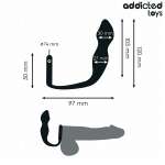 ADDICTED TOYS - ANAL PLUG WITH RING SILICONE MODEL 2