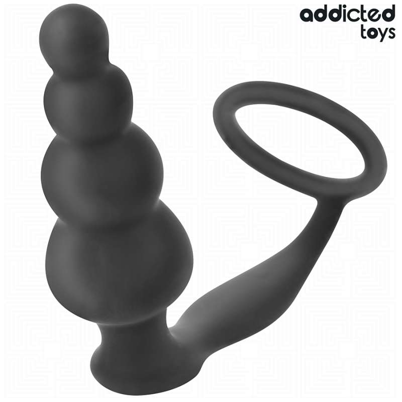 ADDICTED TOYS - ANAL PLUG WITH RING SILICONE MODEL 5