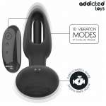 ADDICTED TOYS - ANAL PLUG WITH VIBRATING TONGUE AND REMOTE CONTROL