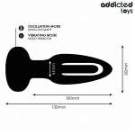 ADDICTED TOYS - ANAL PLUG WITH VIBRATING TONGUE AND REMOTE CONTROL