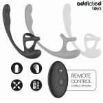 ADDICTED TOYS - ANAL PLUG WITH VIBRATION AND 360º WAVING AND TESTICLE STIMULATOR