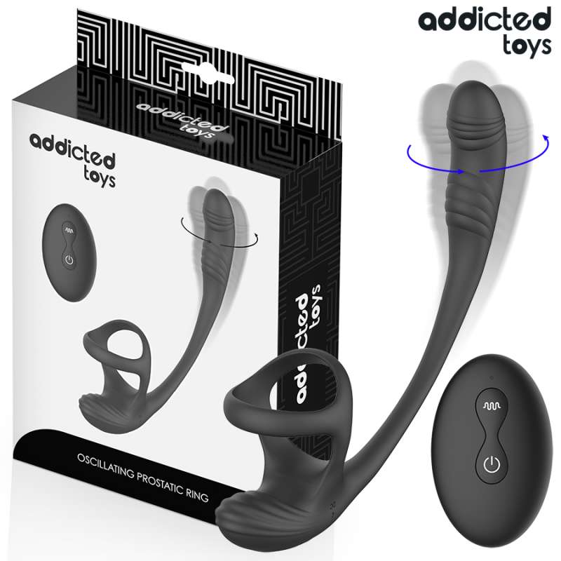 ADDICTED TOYS - ANAL PLUG WITH VIBRATION AND 360º WAVING AND TESTICLE STIMULATOR ADDICTED TOYS - ANAL PLUG WITH VIBRATION AND 360º WAVING AND TESTICLE STIMULATOR