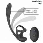 ADDICTED TOYS - ANAL PLUG WITH VIBRATION AND 360º WAVING AND TESTICLE STIMULATOR