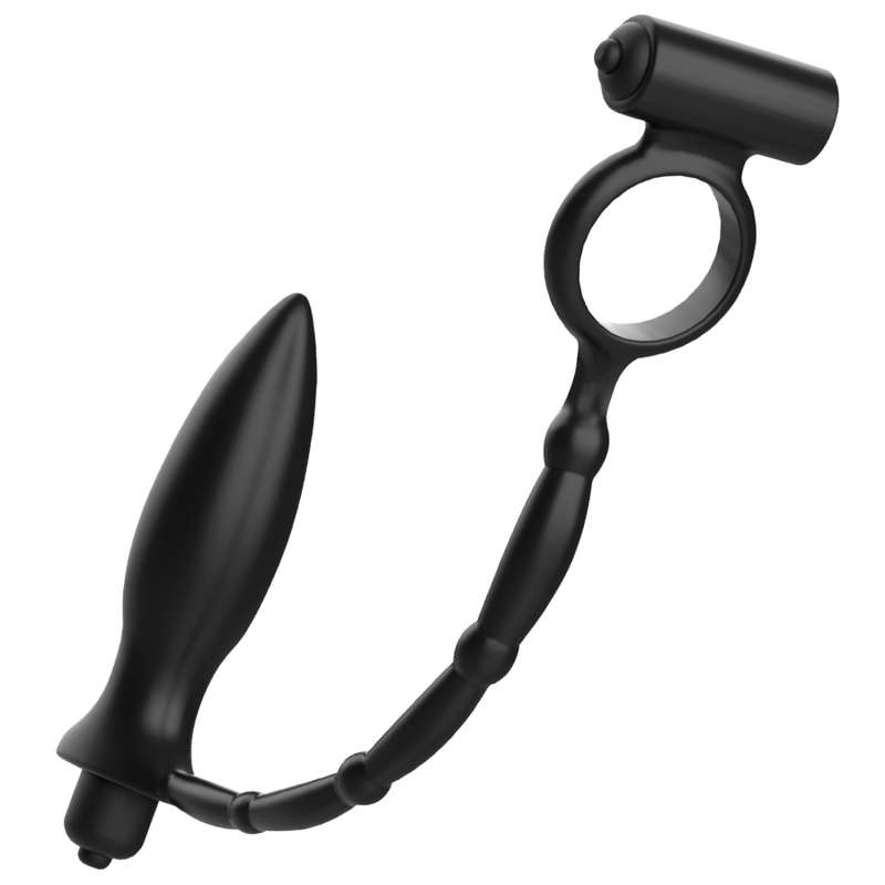 ADDICTED TOYS - ANAL PLUG WITH VIBRATORY RING ADDICTED TOYS - ANAL PLUG WITH VIBRATORY RING