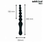 ADDICTED TOYS - DOUBLE ANAL MASSAGER SILICONE 24 CM