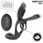 ADDICTED TOYS - DOUBLE PENIS RING WITH CLITORAL STIMULATOR