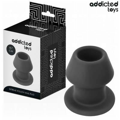 ADDICTED TOYS - EXTREME HOLLOW ANAL PLUG SILICONE SIZE M 8.7 CM