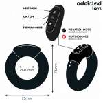 ADDICTED TOYS - HEATING EFFECT VIBRATING COCK RING REMOTE CONTROL