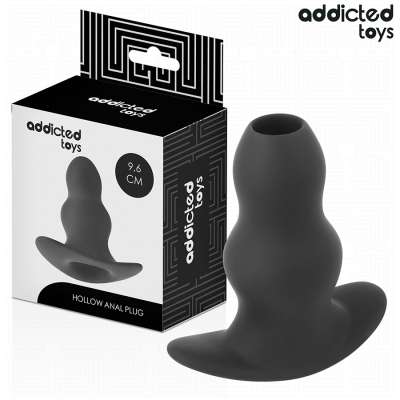 ADDICTED TOYS - HOLLOW ANAL PLUG SILICONE SIZE M 9.6 CM