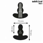 ADDICTED TOYS - HOLLOW ANAL PLUG SILICONE SIZE S 7.3 CM