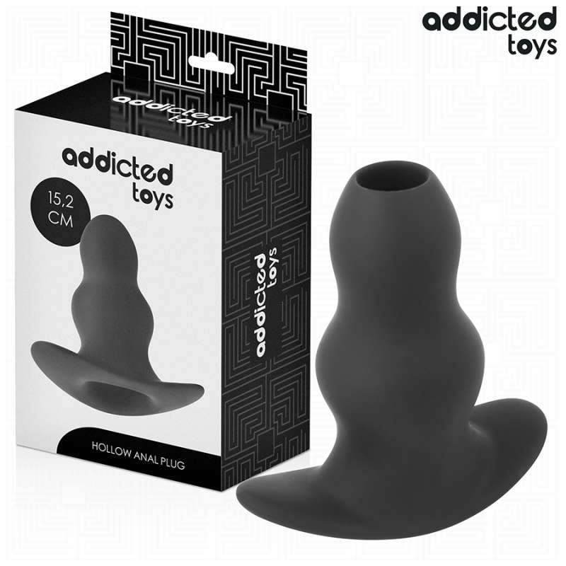 ADDICTED TOYS - HOLLOW ANAL PLUG SILICONE SIZE XXL 15.2 CM