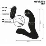 ADDICTED TOYS - OSCILLATING PROSTATE MASSAGER WITH PULSATION MODE REMOTE CONTROL