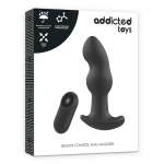 ADDICTED TOYS - REMOTE CONTROL PLUG ANAL P-SPOT BLACK