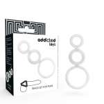ADDICTED TOYS - RINGS SET FOR PENIS TRANSPARENT