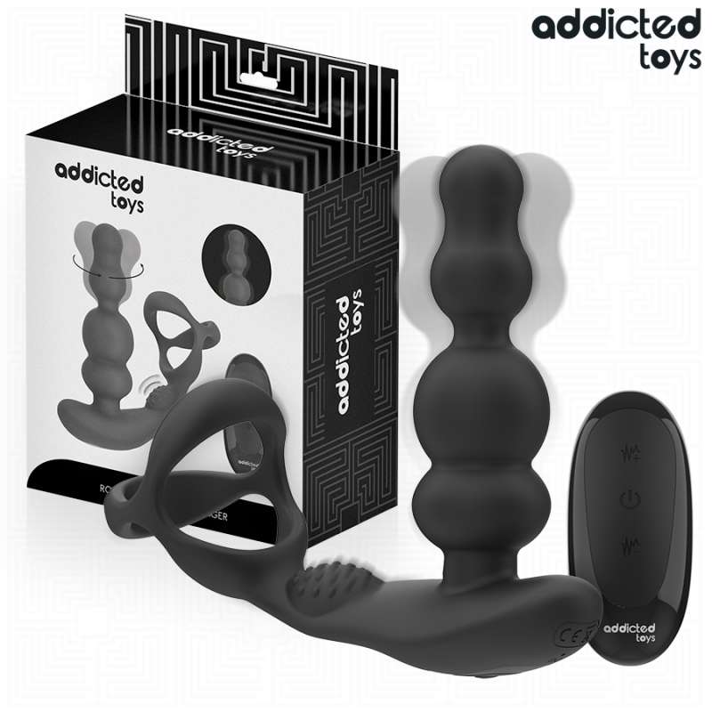 ADDICTED TOYS - ROTATING PROSTATE MASSAGER REMOTE CONTROL ADDICTED TOYS - ROTATING PROSTATE MASSAGER REMOTE CONTROL