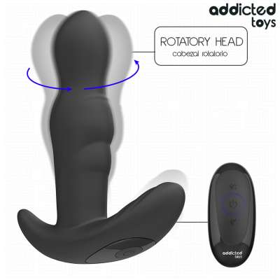 ADDICTED TOYS - ROTATING VIBRATING ANAL PLUG REMOTE CONTROL