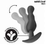 ADDICTED TOYS - SET OF 3 ANAL PLUG SILICONE MODEL 1