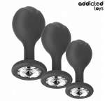 ADDICTED TOYS - SET OF 3 ANAL PLUG SILICONE WITH JEWEL