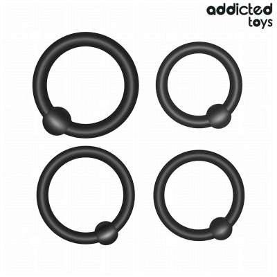 ADDICTED TOYS - SET OF PRESSURE SILICONE RINGS