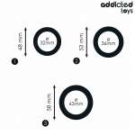 ADDICTED TOYS - SET OF SILICONE RINGS MODEL 1