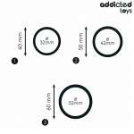 ADDICTED TOYS - SET OF SILICONE RINGS MODEL 2