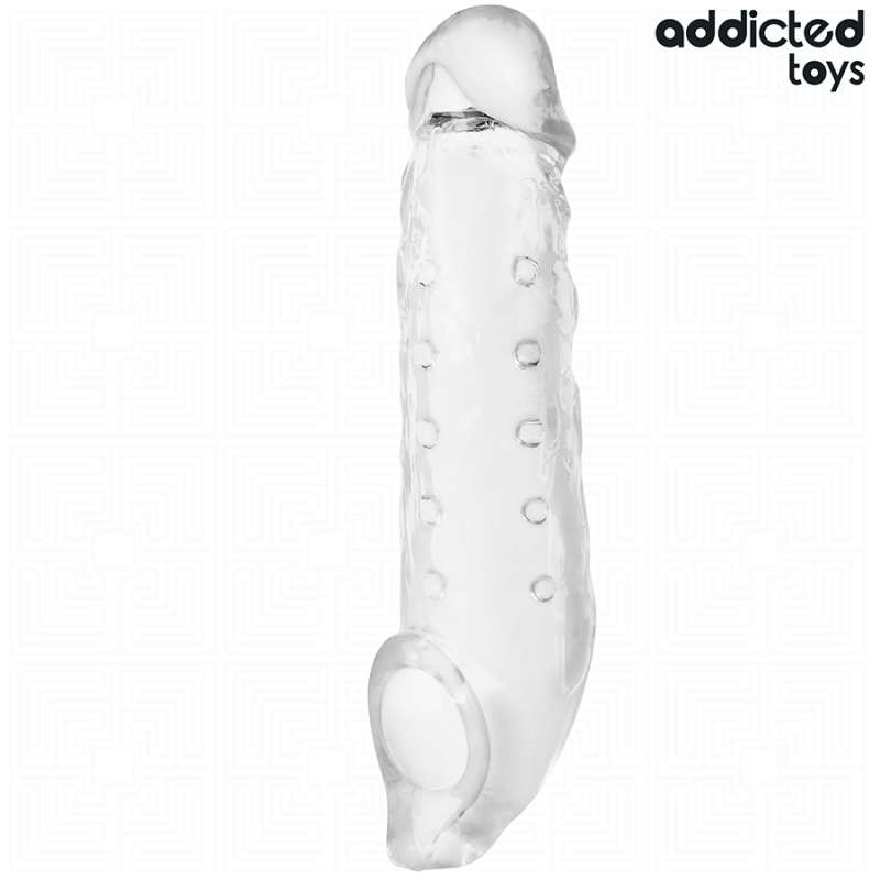 ADDICTED TOYS - TRANSPARENT PENIS EXTENSON SIZE S 23 CM ADDICTED TOYS - TRANSPARENT PENIS EXTENSON SIZE S 23 CM