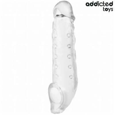 ADDICTED TOYS - TRANSPARENT PENIS EXTENSON SIZE S 23 CM