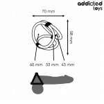 ADDICTED TOYS - TRIPLE PENIS RING