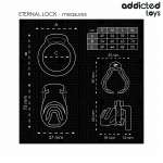 ADDICTED TOYS LOCKED - ETERNAL LOCK PENIS CAGE 9 CM