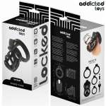 ADDICTED TOYS LOCKED - GILDEN CAGE SILICONE PENIS CAGE 8.5 CM
