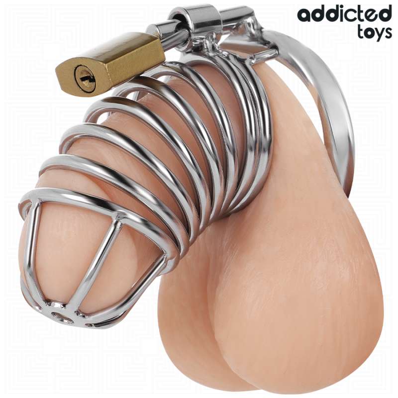 ADDICTED TOYS LOCKED - IRON CELL METAL PENIS CAGE 5 CM SIZE L ADDICTED TOYS LOCKED - IRON CELL METAL PENIS CAGE 5 CM SIZE L