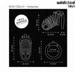 ADDICTED TOYS LOCKED - IRON CELL METAL PENIS CAGE SIZE M
