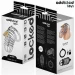 ADDICTED TOYS LOCKED - IRON CELL METAL PENIS CAGE SIZE M
