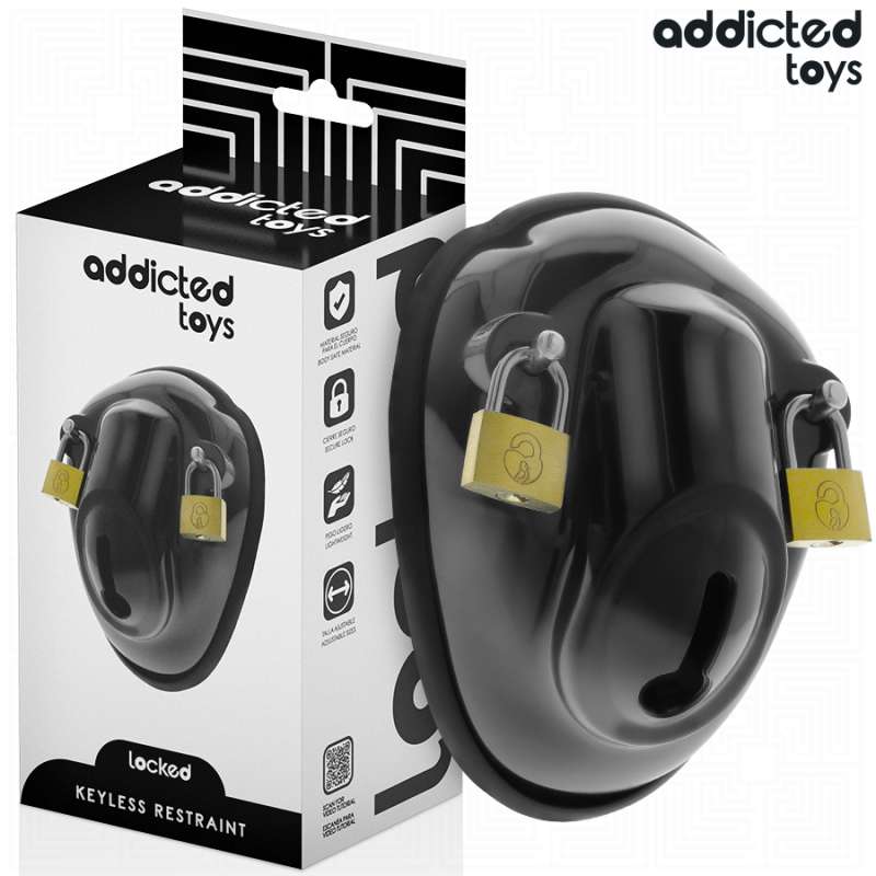 ADDICTED TOYS LOCKED - KEYLESS RESTRAINT PENIS CAGE 11.5 CM