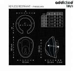 ADDICTED TOYS LOCKED - KEYLESS RESTRAINT PENIS CAGE 11.5 CM