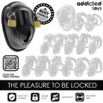 ADDICTED TOYS LOCKED - KEYLESS RESTRAINT PENIS CAGE 11.5 CM