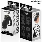 ADDICTED TOYS LOCKED - MINDNIGHT CELL PENIS CAGE SIZE L