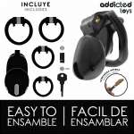 ADDICTED TOYS LOCKED - MINDNIGHT CELL PENIS CAGE SIZE S