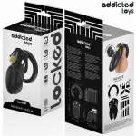ADDICTED TOYS LOCKED - OBSIDIAN HOLD PENIS CAGE SIZE M