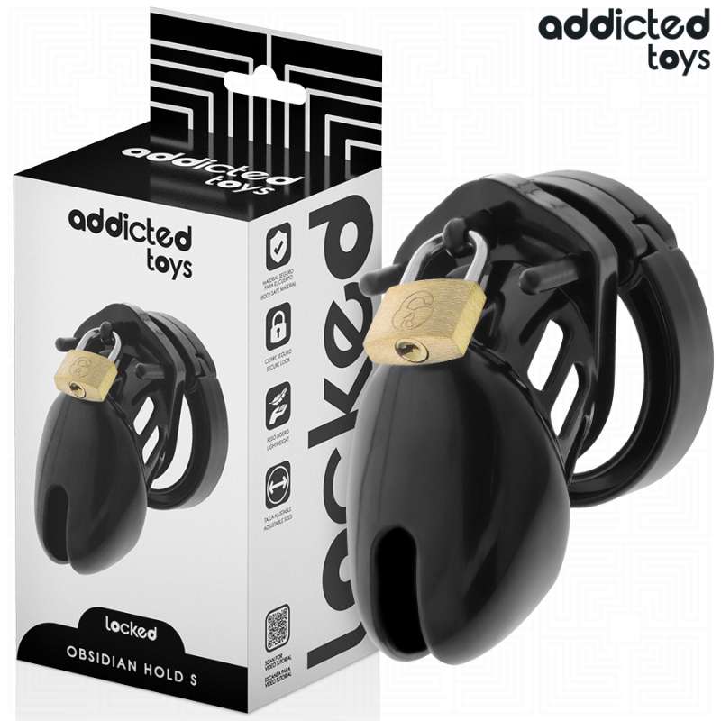 ADDICTED TOYS LOCKED - OBSIDIAN HOLD PENIS CAGE SIZE S ADDICTED TOYS LOCKED - OBSIDIAN HOLD PENIS CAGE SIZE S