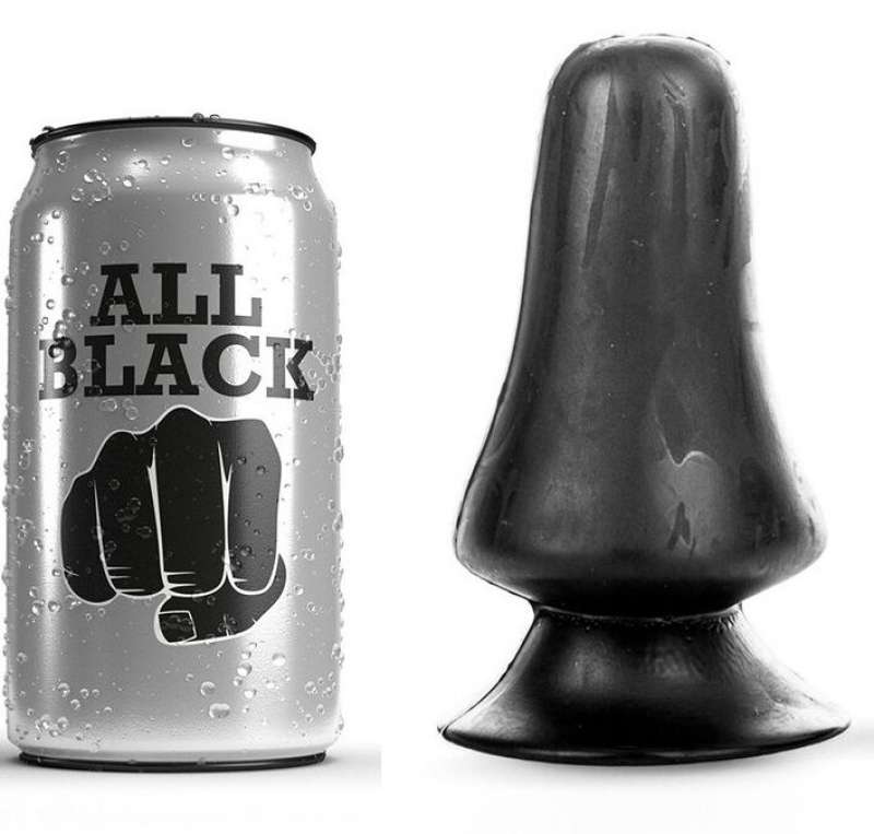 ALL BLACK - anaaliplugi 12 cm