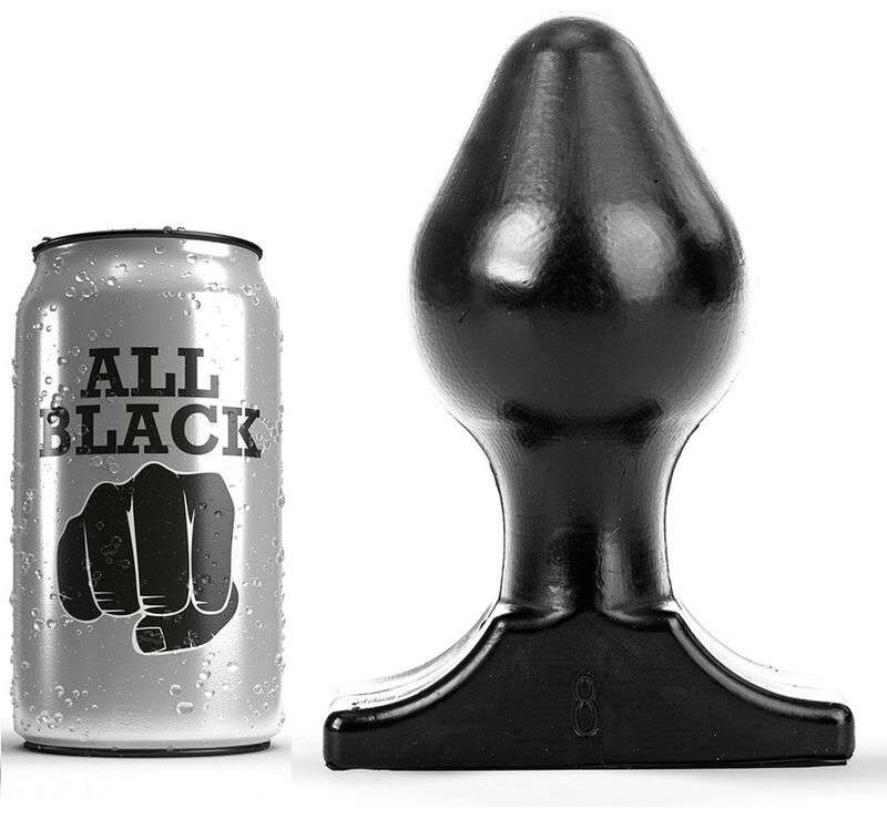 ALL BLACK - ANAL PLUG 16X8 CM ALL BLACK - ANAL PLUG 16X8 CM