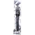 ALL BLACK - BEADED SHOWER ANAL SILICONE 27 CM