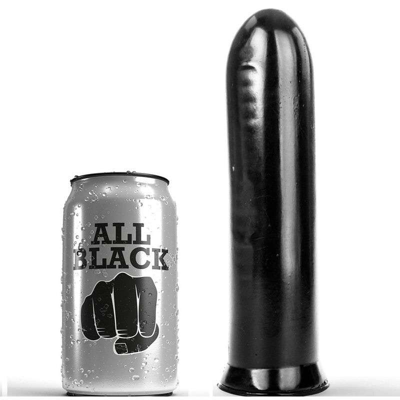 ALL BLACK - DILDO BLACK 19 CM ALL BLACK - DILDO BLACK 19 CM