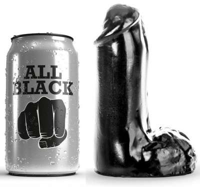 ALL BLACK - DILDO REALISTIC 13 CM