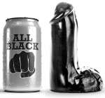 ALL BLACK - DILDO REALISTIC 13 CM