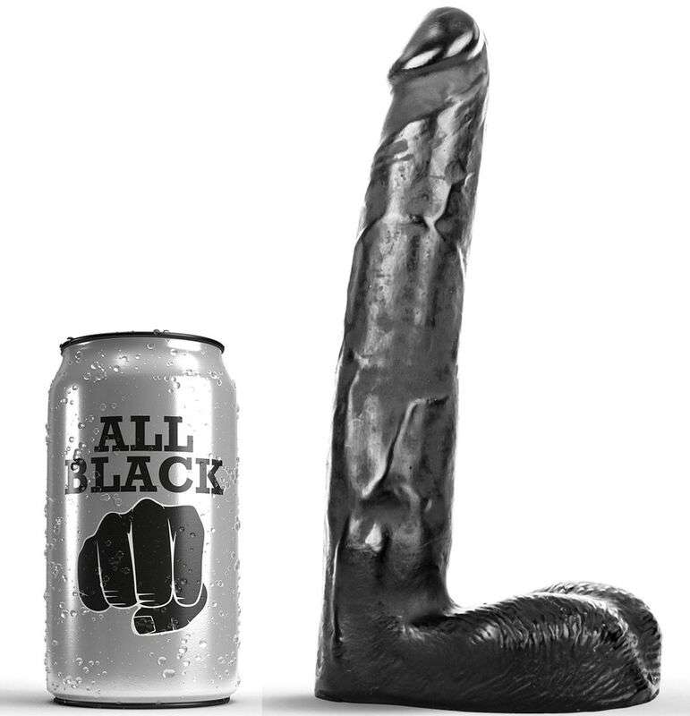 ALL BLACK - DILDO REALISTIC 21 CM ALL BLACK - DILDO REALISTIC 21 CM