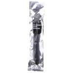 ALL BLACK - RIDGED SHOWER ANAL SILICONE 27 CM