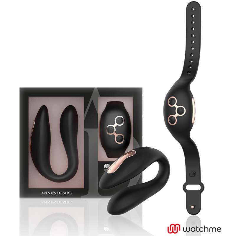 ANNE'S DESIRE - DUAL PLEASURE TECNOLOG A WATCHME BLACK/GOLD ANNE'S DESIRE - DUAL PLEASURE TECNOLOG A WATCHME BLACK/GOLD